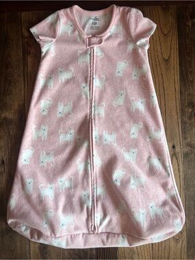 5/$20 Kids • Sleep Sack Simple Joys by Carter's 6-9M pink cats fleece